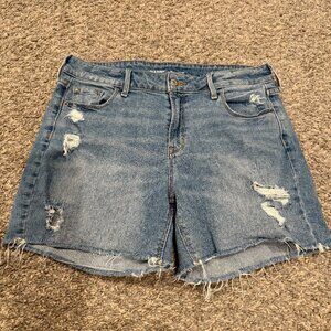 Old Navy Mid-Rise Distressed Jean Shorts | Size 10 | 4.5" Inseam